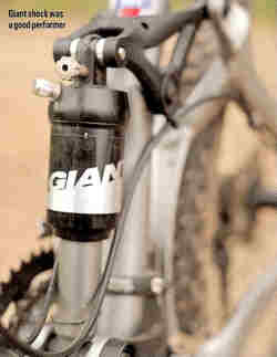Giant Rear Shock Giant rear shock. © MBR magazine