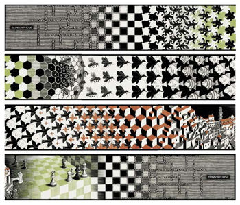 Metamorphosis II - Maurits Cornelis Escher (1898 - 1972)
