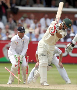 England defeat Australia by 115 runs at Lord's (20th July 2009). The first such victory in 75 years.