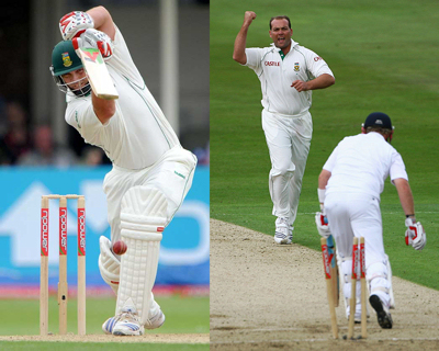Jacques Kallis - Test Matches: 10,843 runs at 54.76, 261 wickets at 31.55. One Day Internationals: 10,613 runs at 45.74, 251 wickets at 32.01. 