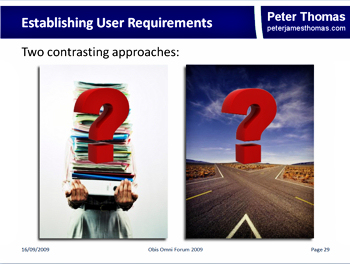 More recent, visually oriented slide