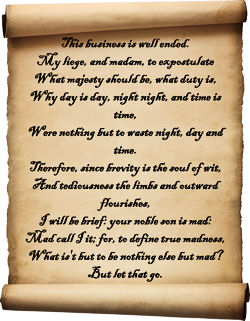 Hamlet Act 2, scene 2, 86–92