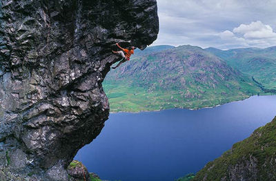 This is why they call lead climbing "the sharp end"