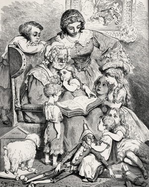 Ma mère l'oye by Gustave Doré (for the avoidance of doubt, I'm not saying that Lori is Mother Goose) Ma mère l'oye by Gustave Doré (for the avoidance of doubt, I'm not saying that Lori is Mother Goose)
