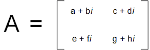 2x2 complex matrix 2x2 complex matrix
