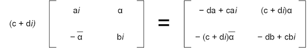 Skew-Hermitian scalar multiplication Complex Numbers Skew-Hermitian scalar multiplication Complex Numbers