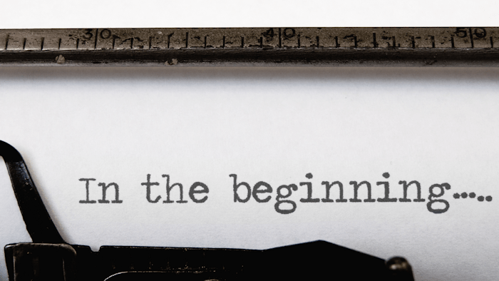 In the beginning In the beginning