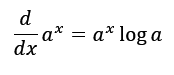 Differential of a to the x Differential of a to the x
