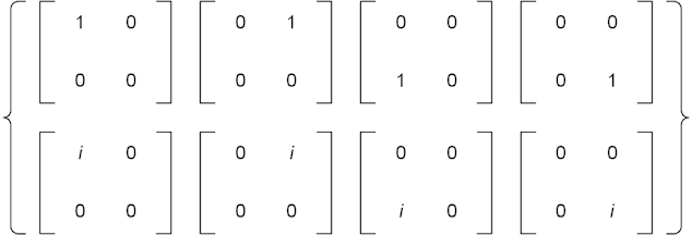 M2(C) basis M2(C) basis
