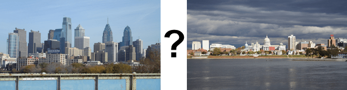 Philadelphia or Harrisburg? Philadelphia or Harrisburg?