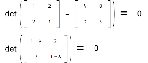 Calculate eigenvalues Calculate eigenvalues