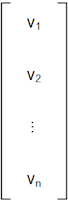 Vector as n x 1 matrix Vector as n x 1 matrix