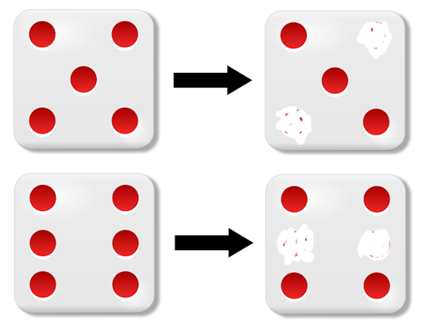 Dice and TipEx Dice and TipEx
