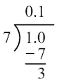 One divided by seven One divided by seven